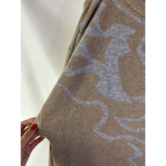 Vintage 80s Cashmere Bird Sparrow Dolman Sweater Soft Money - Picture 4 of 9